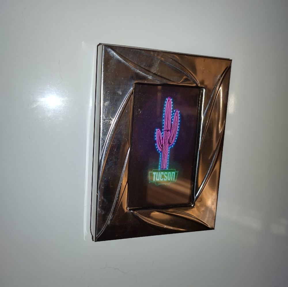 Neon Tucson Cactus Fridge Magnet By Neon Nicho